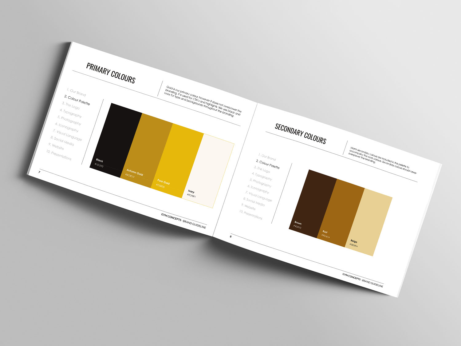 Gym Concepts Brand Guidlines Gym Concepts Brand Guidlines